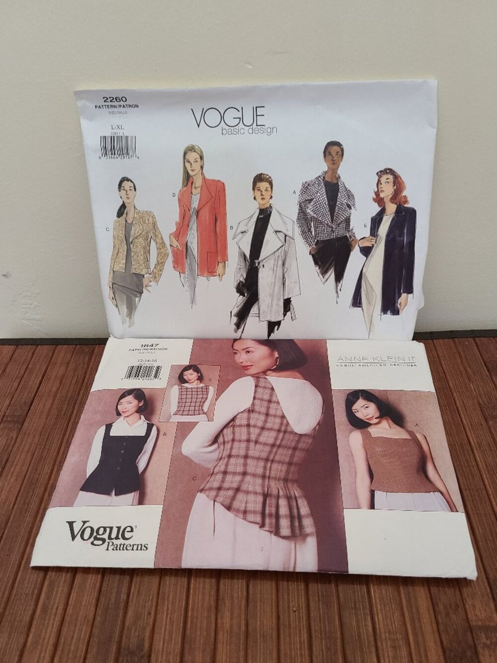 Two Vintage 90s Vogue Patterns Sz L-XL - 12-16